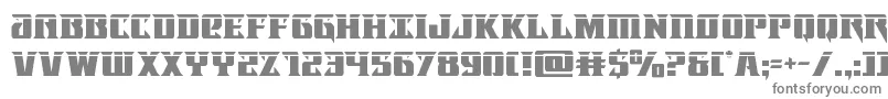 フォントLifeforcelaser – 白い背景に灰色の文字