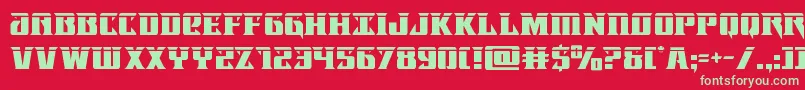 Lifeforcelaser Font – Green Fonts on Red Background