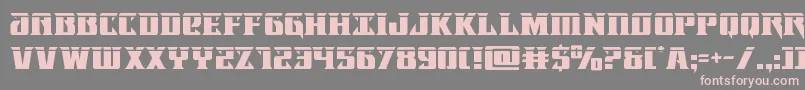 Więcej informacji o czcionce Lifeforcelaser Czcionka Lifeforcelaser – różowe czcionki na szarym tle