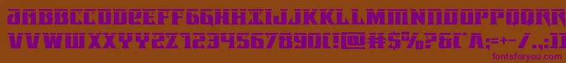 Lifeforcelaser Font – Purple Fonts on Brown Background