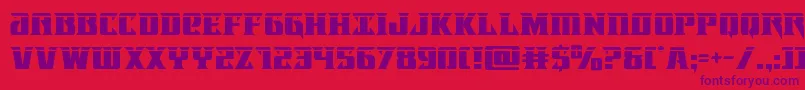 Lifeforcelaser Font – Purple Fonts on Red Background