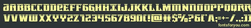 Lifeforcelaser Font – Yellow Fonts on Black Background