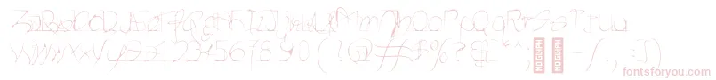 Шрифт Heartbeats Light – розовые шрифты