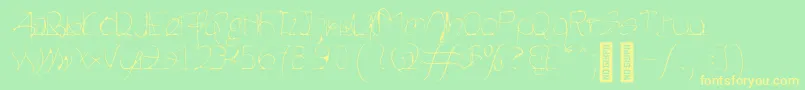 More about Heartbeats Light Font Heartbeats Light Font – Yellow Fonts on Green Background