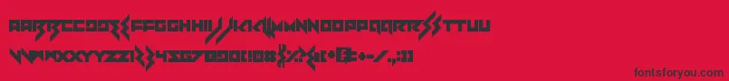 Heartbreaker Font – Black Fonts on Red Background