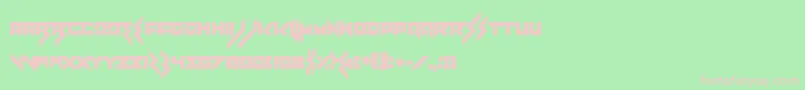 Heartbreaker Font – Pink Fonts on Green Background