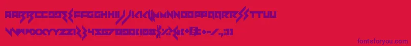 Heartbreaker Font – Purple Fonts on Red Background