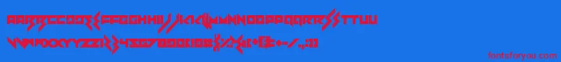 En savoir plus sur la police Heartbreaker Police Heartbreaker – polices rouges sur fond bleu