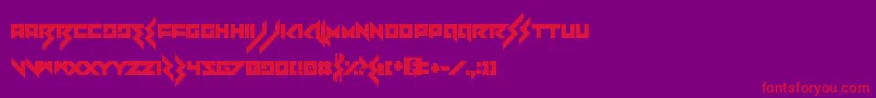 Heartbreaker Font – Red Fonts on Purple Background