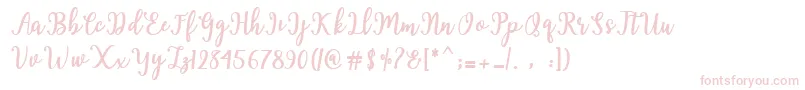 Fonte Hearted Script – fontes cor-de-rosa