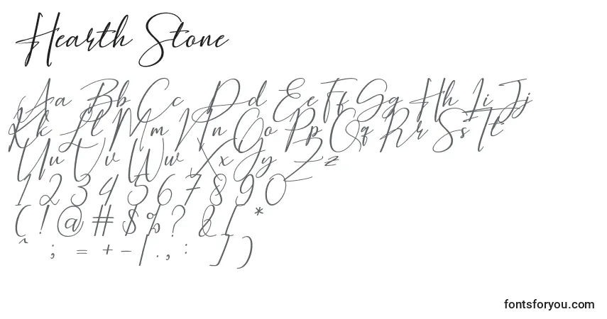 Hearth Stone Font – alphabet, numbers, special characters