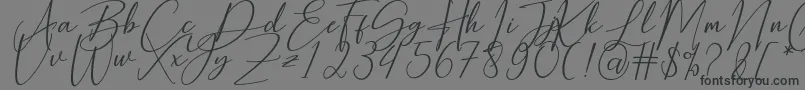Шрифт Hearth Stone – чёрные шрифты на сером фоне