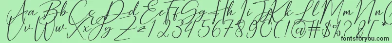 Hearth Stone Font – Black Fonts on Green Background