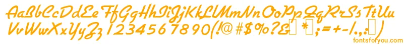 Шрифт G731ScriptRegular – оранжевые шрифты