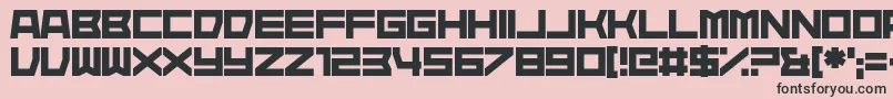 Heartisan Font – Black Fonts on Pink Background