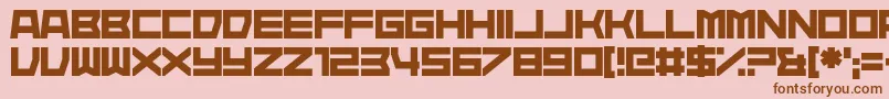 Heartisan Font – Brown Fonts on Pink Background