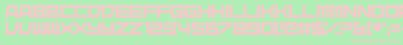 Heartisan Font – Pink Fonts on Green Background