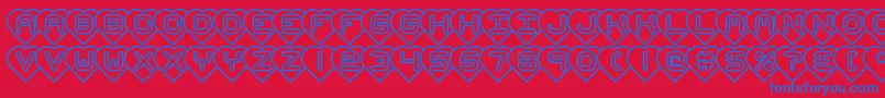 Шрифт hearts brk – синие шрифты на красном фоне