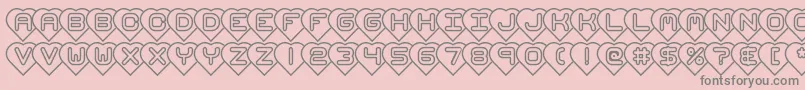 Шрифт hearts brk – серые шрифты на розовом фоне