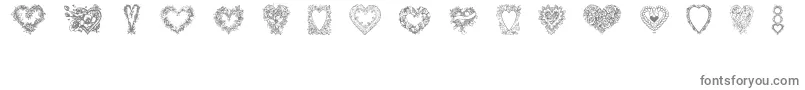 Hearts of Lime-fontti – harmaat fontit