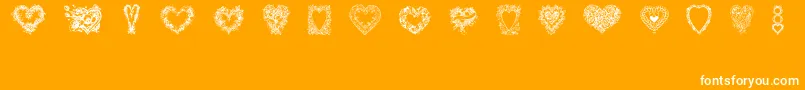 En savoir plus sur la police Hearts of Lime Police Hearts of Lime – polices blanches sur fond orange