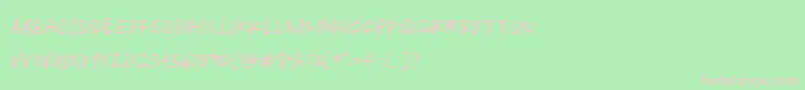 Heartwrecked Font – Pink Fonts on Green Background