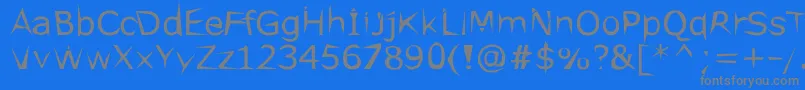 Ethopool-Schriftart – Graue Schriften auf blauem Hintergrund