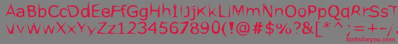 Ethopool Font – Red Fonts on Gray Background
