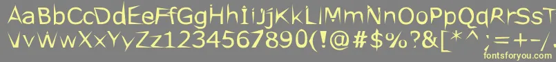 Ethopool Font – Yellow Fonts on Gray Background