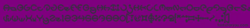 HEATHER THOMAS Bold Font – Black Fonts on Purple Background