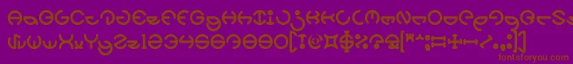 HEATHER THOMAS Bold Font – Brown Fonts on Purple Background