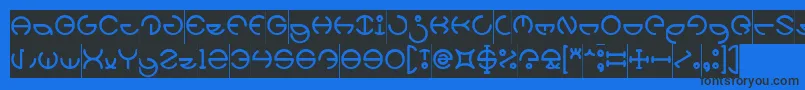 HEATHER THOMAS Inverse Font – Black Fonts on Blue Background