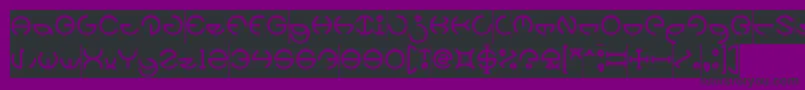 HEATHER THOMAS Inverse Font – Black Fonts on Purple Background