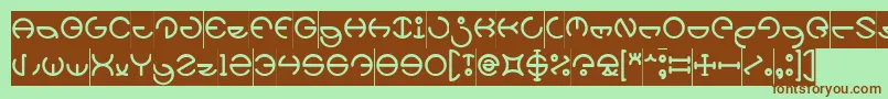 HEATHER THOMAS Inverse Font – Brown Fonts on Green Background