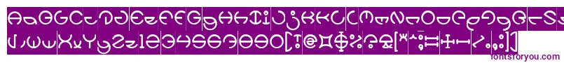 HEATHER THOMAS Inverse Font – Purple Fonts on White Background