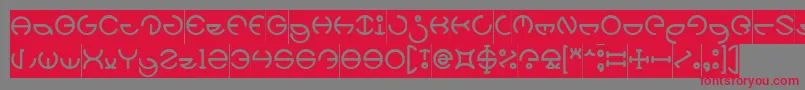 HEATHER THOMAS Inverse Font – Red Fonts on Gray Background