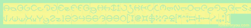 HEATHER THOMAS Inverse Font – Yellow Fonts on Green Background