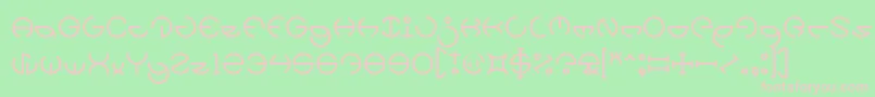 HEATHER THOMAS Light Font – Pink Fonts on Green Background