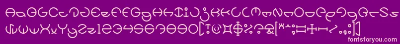 HEATHER THOMAS Light Font – Pink Fonts on Purple Background