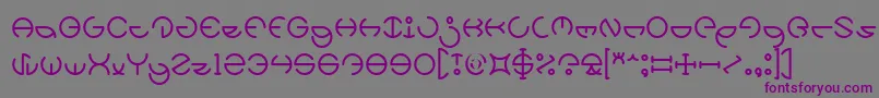 HEATHER THOMAS Light Font – Purple Fonts on Gray Background