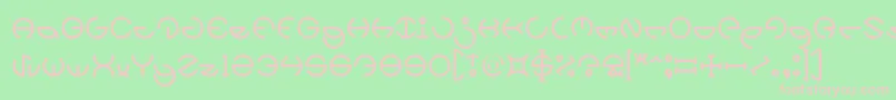 HEATHER THOMAS Font – Pink Fonts on Green Background