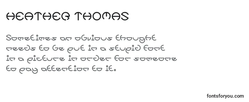 HEATHER THOMAS Font