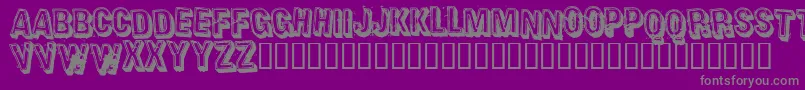 HEAVR    Font – Gray Fonts on Purple Background