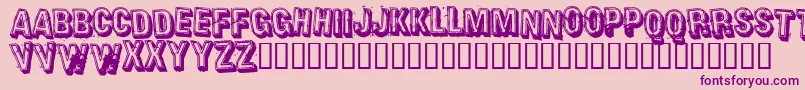 Weitere Informationen zur HEAVR -Schriftart HEAVR -Schriftart – Violette Schriften auf rosa Hintergrund