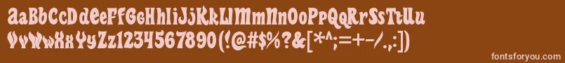 More about heavy heap Font heavy heap Font – Pink Fonts on Brown Background