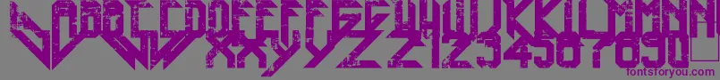 Lisätietoja Heavy Metal Blight-fontista Heavy Metal Blight-fontti – violetit fontit harmaalla taustalla