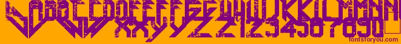 En savoir plus sur la police Heavy Metal Blight Police Heavy Metal Blight – polices violettes sur fond orange