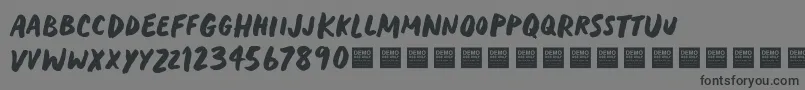Heavy Trip   Demo-fontti – mustat fontit harmaalla taustalla