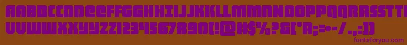 heavyfalcon Font – Purple Fonts on Brown Background