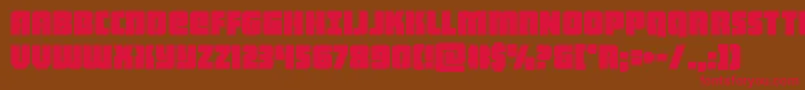 heavyfalcon Font – Red Fonts on Brown Background